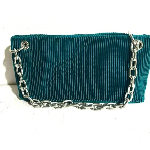 Jewel Badgley Mischka  jewel green polyester shoulder - Picture 2 of 5